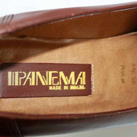 Ipanema Brazil Women Anise Loafer Slip On Size 8.5 Brown Leather Business Casual - Picture 12 of 12